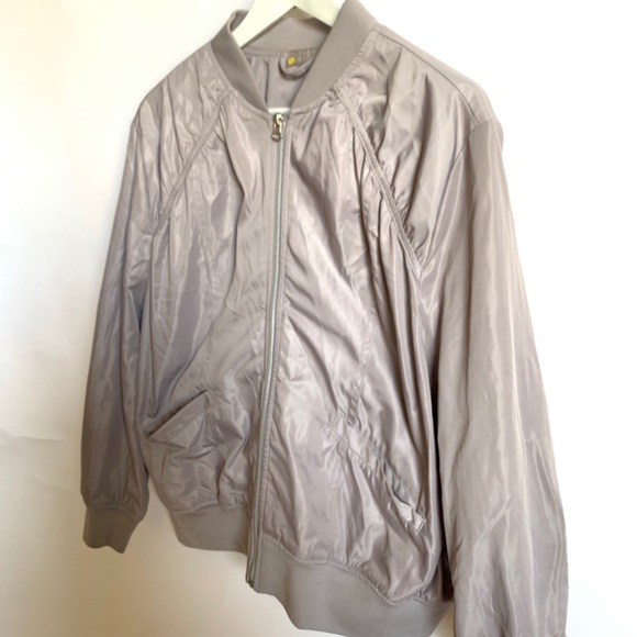 Zella Athletic Yoga 1X Full Zip Jacket Gray Purple - Picture 3 of 7